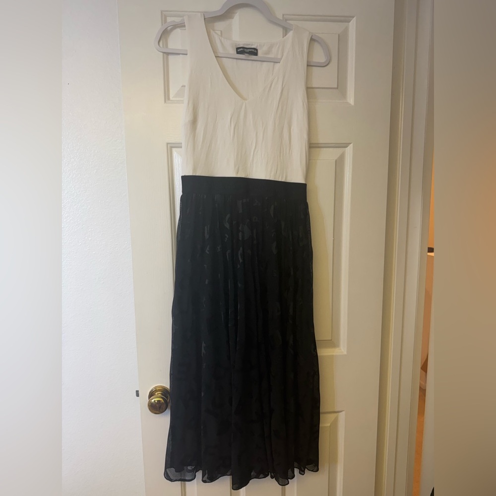 Women’s KARL LAGERFELD Paris Black and White Dress - Size Small